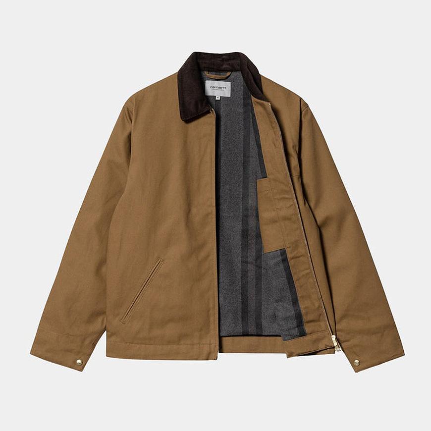 CARHARTT WIP Men’s Detroit Jacket Black Canvas Workwear