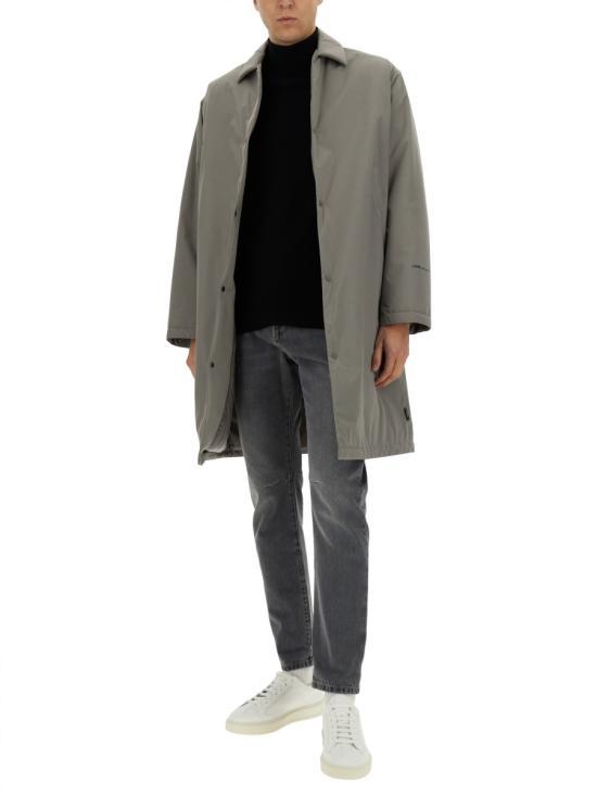 Herno Grey Wool-Blend Coat for Men GC00017 UL111289438