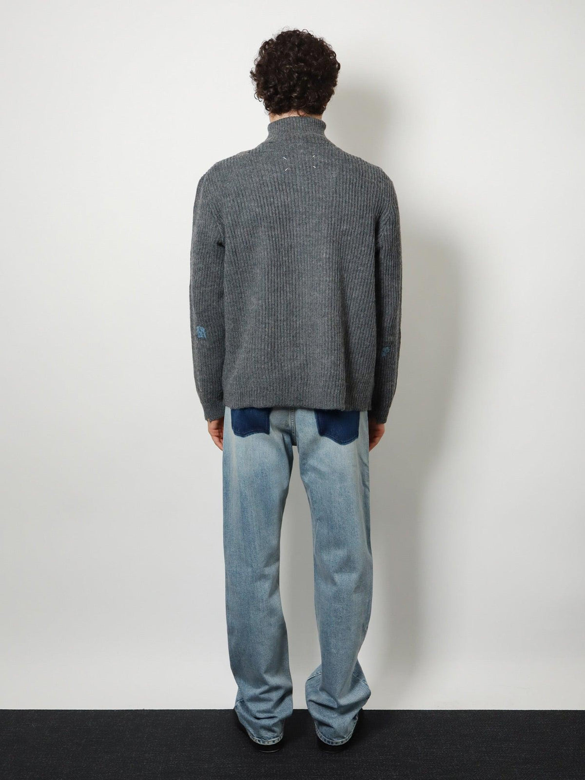 Maison Margiela Black Denim Cropped Jeans for Men