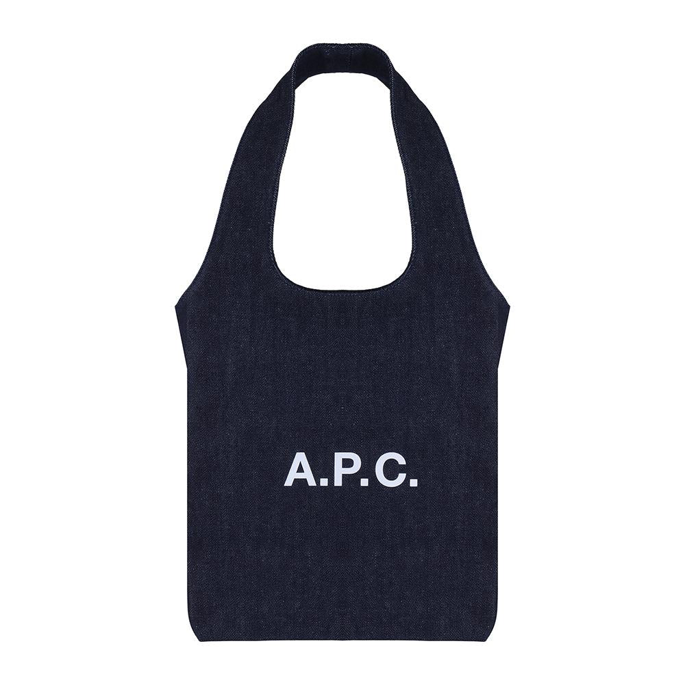 A.P.C. Indigo Cotton Unisex Tote Bag