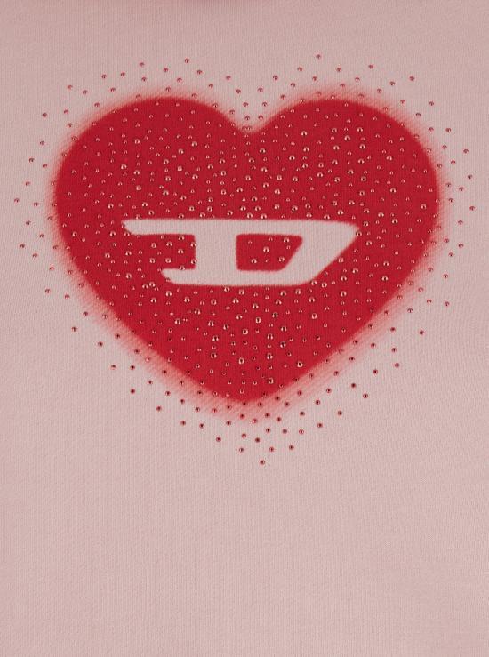 DIESEL Women’s Cotton Hooded Sweatshirt A21952 0N 33L PINK DOM