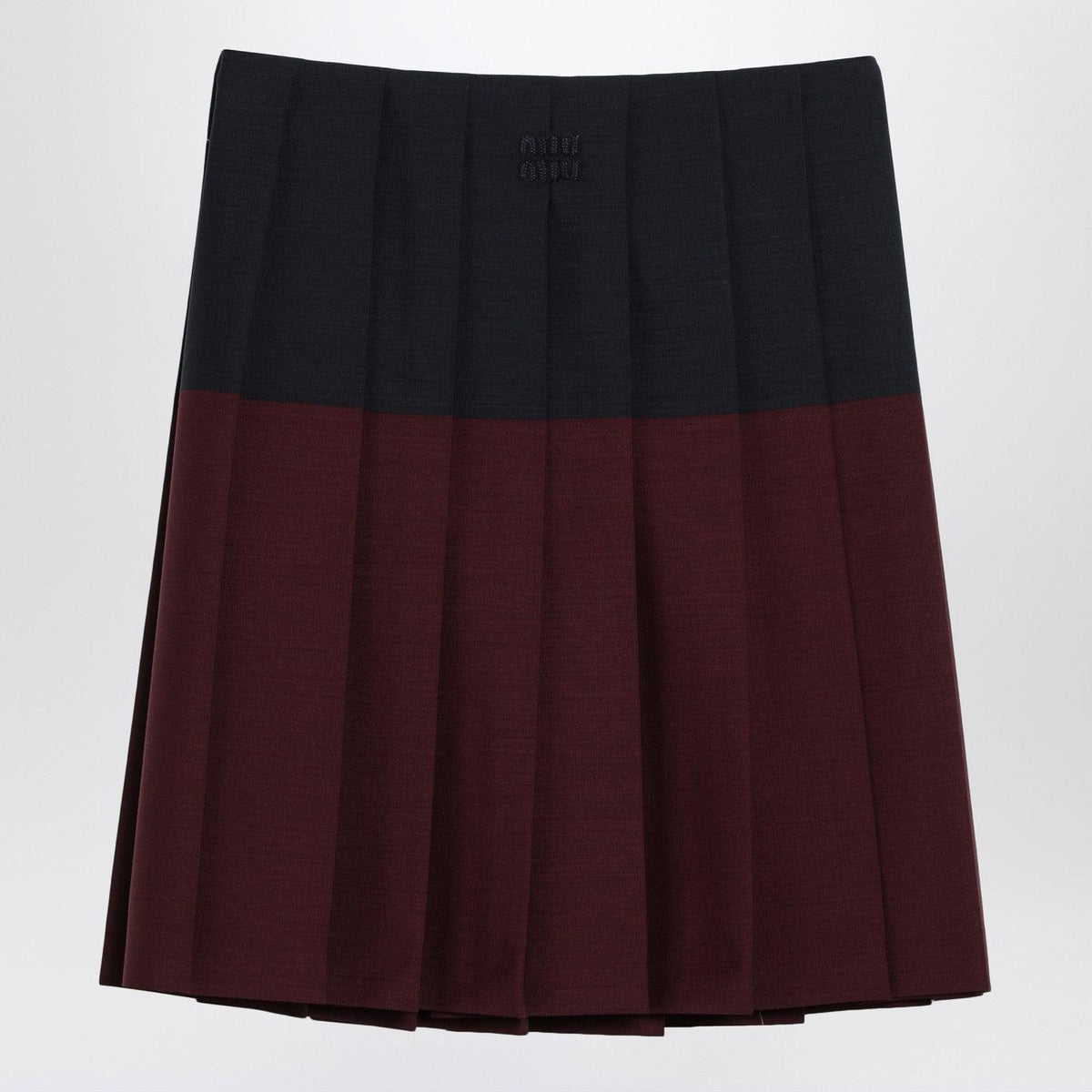 Miu Miu Wool Blend Midi Skirt