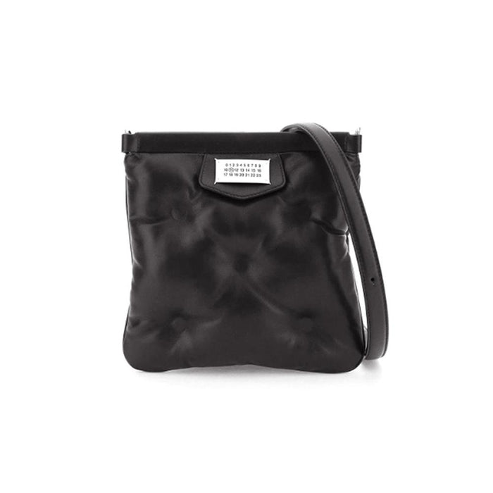 Maison Margiela Black Glam Slam Logo Patch Crossbody Bag
