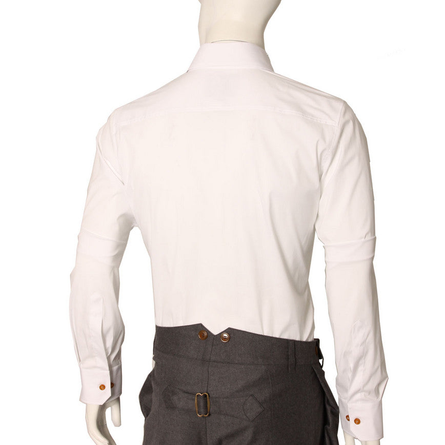 Vivienne Westwood Men's Orb Logo White Long Sleeve Shirt