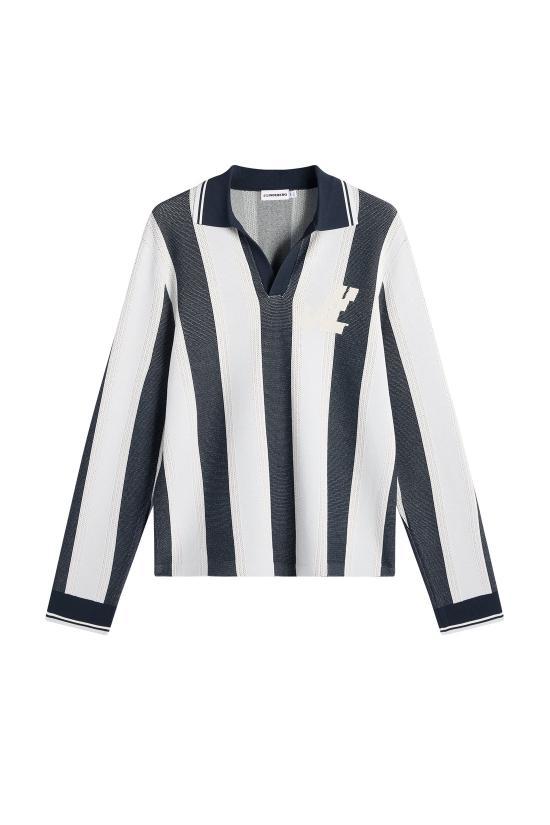J LINDEBERG Round Neck Knit Sweater for Men FMKW15444 O611 SKYWRITING DOM