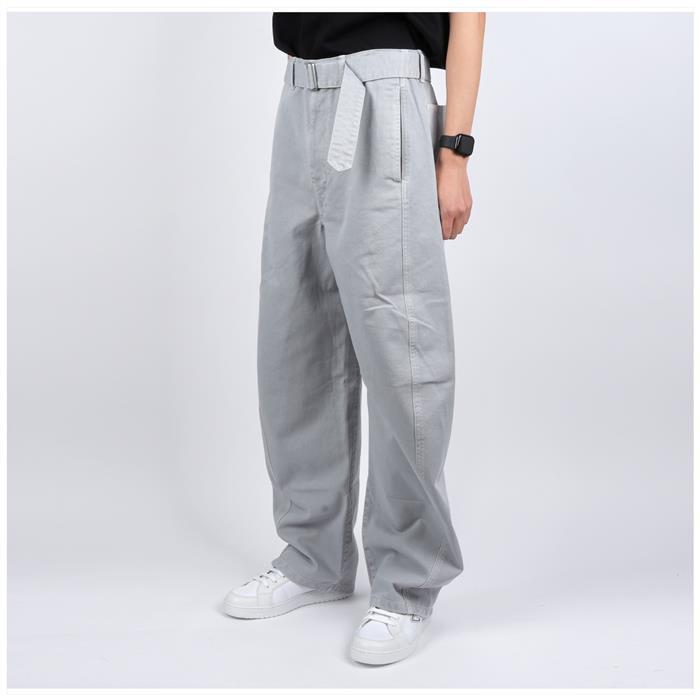 Lemaire Twist Belted Cotton Classic Pants PA326 LD1036 BK948