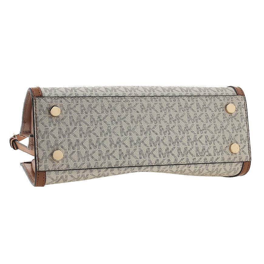 Michael Kors Chantal Small Tote Bag Women’s Beige Canvas/Leather