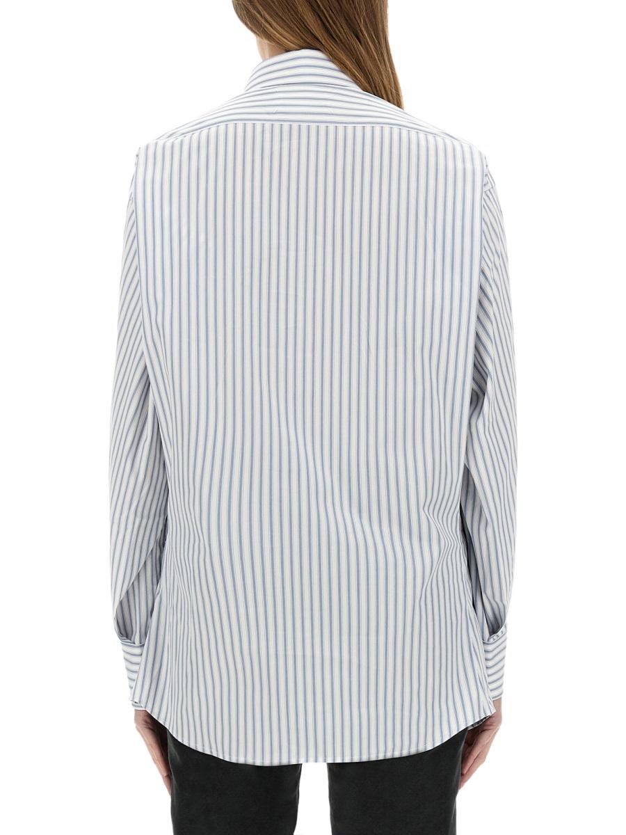 Maison Margiela Cotton Long Sleeve Button-Down Shirt White Women
