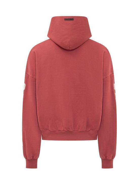 Fear of God Crimson Hoodie Pullover Sweatshirt for Women 192 HO256901 FCRIMSON