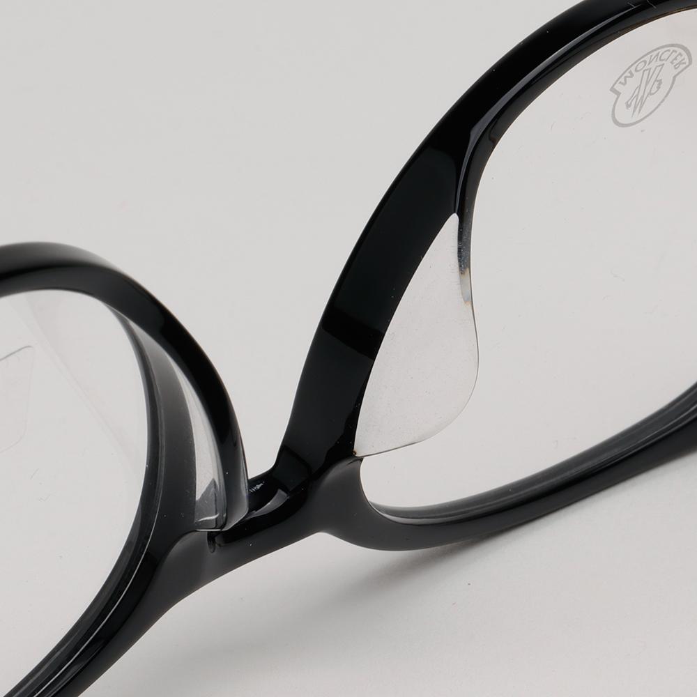 Moncler Black Acetate Round Eyeglass Frames Unisex