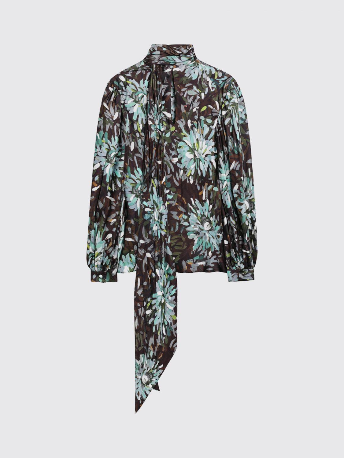 GUCCI Long Sleeve Button-Up Shirt Navy Cotton