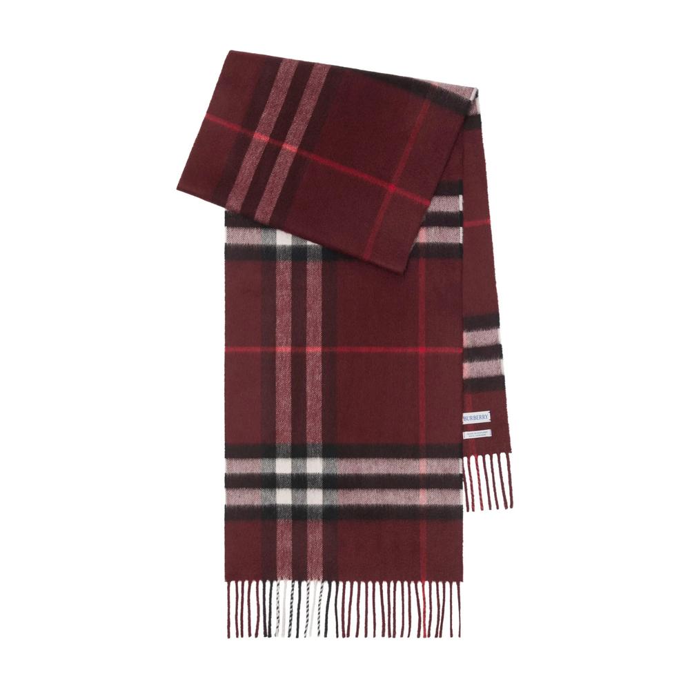 BURBERRY Beige Giant Check Wool Scarf