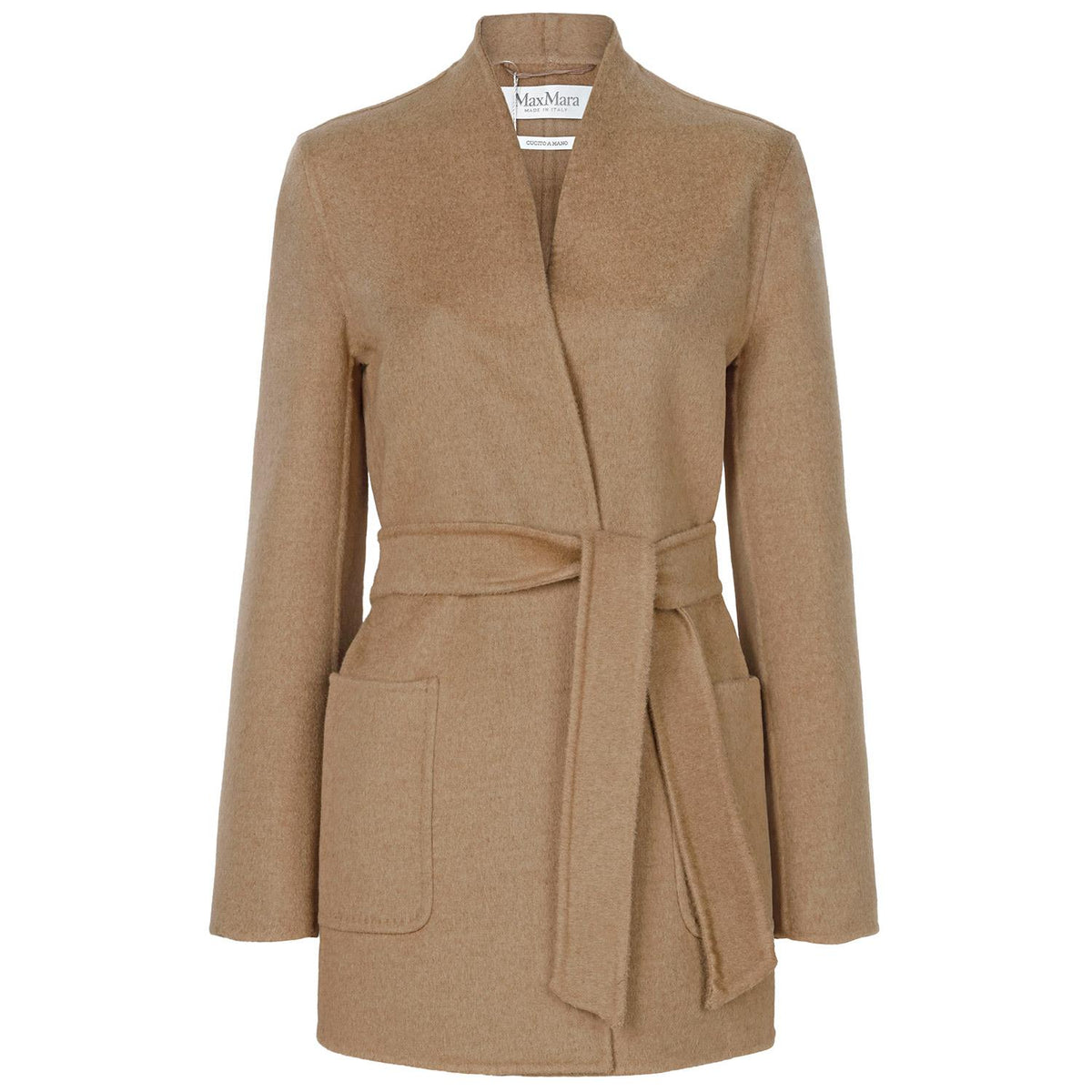 Max Mara Camel Wool Robe Jacket 2521046042 HAROLD 001
