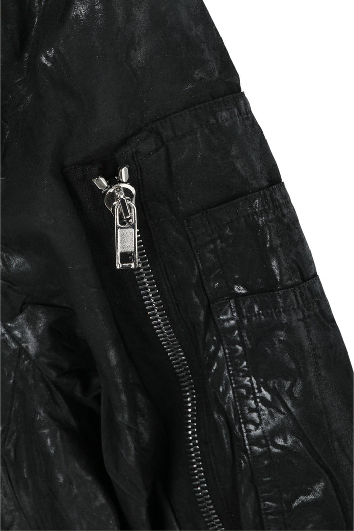 Rick Owens DRKSHDW Gimp Flight Bomber Jacket Black DU01E3772 PF 09
