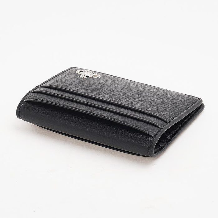 Vivienne Westwood Black Leather Men’s Card Holder Wallet