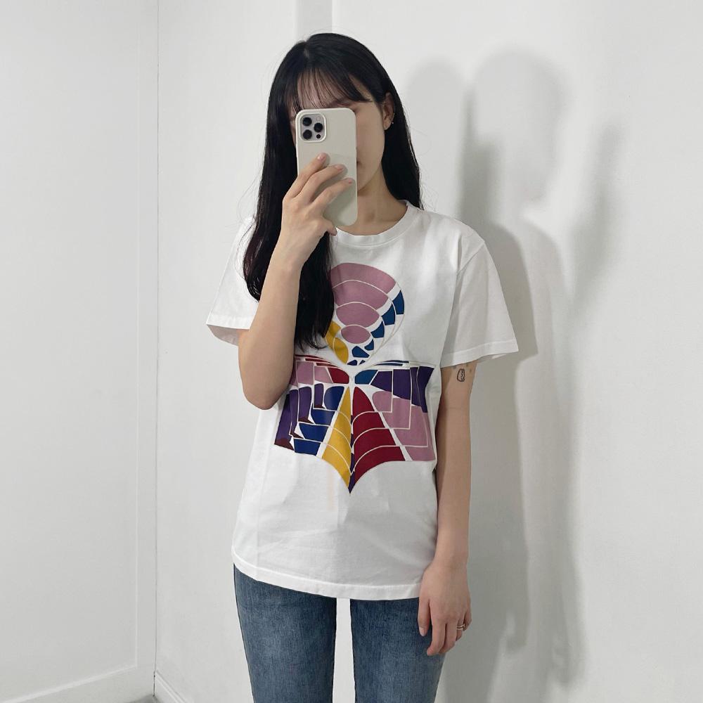 Isabel Marant SS Zaope White T-Shirt 22P084E 20WH