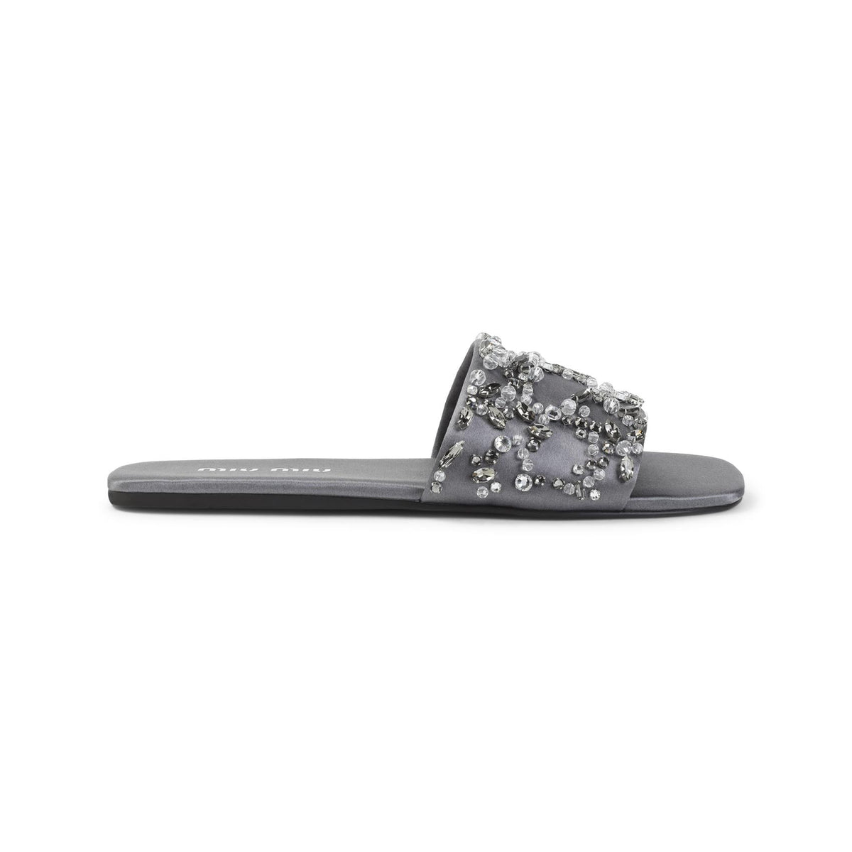 Miu Miu Leather Sandals Women’s Black Slide Sandals