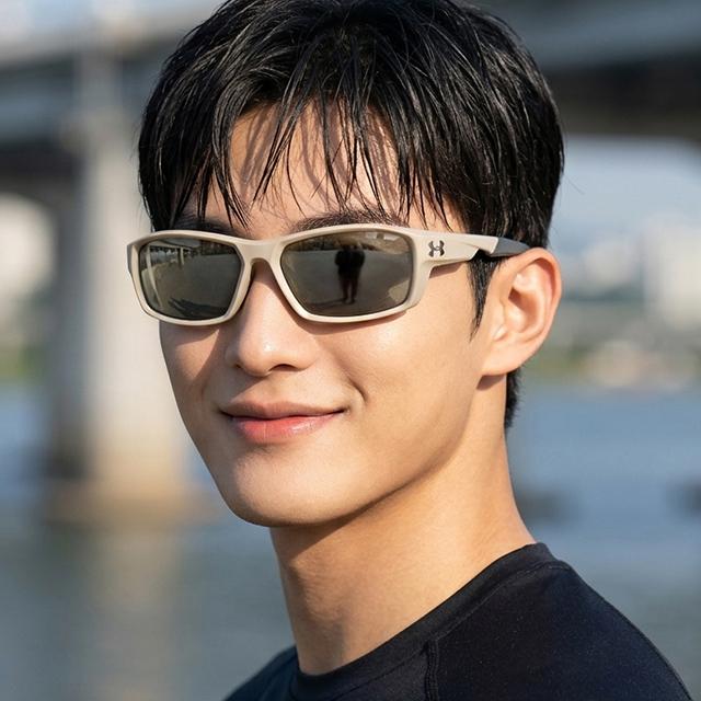 Under Armour Gold Square Mirror Sports Sunglasses Unisex UA FANATICAL 2QUJO