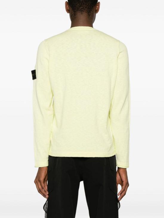 STONE ISLAND Lemon Crewneck Knit Sweater for Men 8015502 B0 V0031