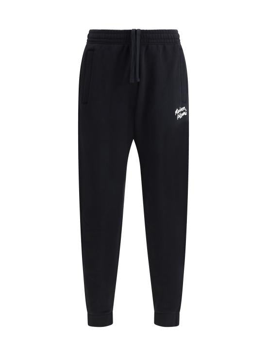 Maison Kitsune Handwriting Comfort Jogger Pants Black Men’s NM01124 KM0321 O197