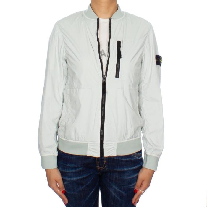 STONE ISLAND Women’s Bomber Jacket with Logo Patch Navy
