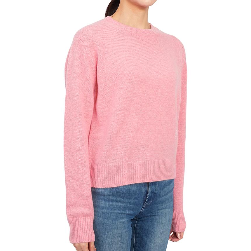 SPORTY&RICH Pink Crewneck Knit Sweater for Women