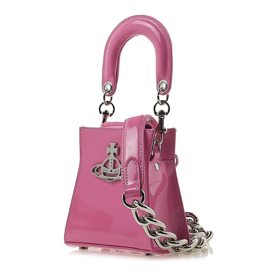 Vivienne Westwood Kelly Small Handbag Green Leather Tote Bag