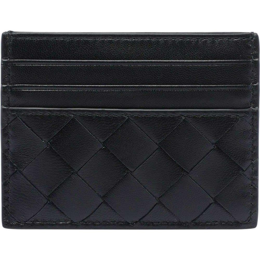 Bottega Veneta Intrecciato Black Leather Card Holder