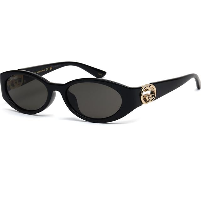 GUCCI Oval Sunglasses Asian Fit Women Acetate Frame GG1662SA 001