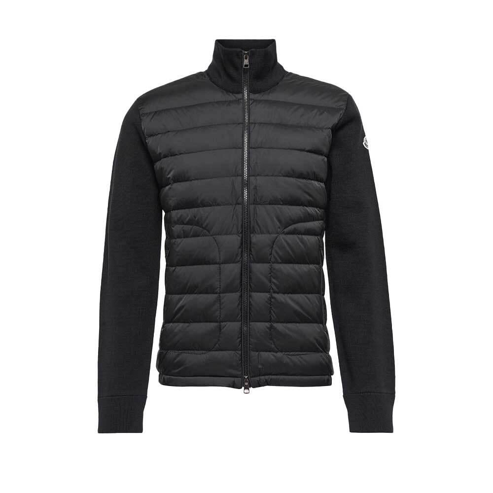 Moncler Padded Zip-Up Knit Cardigan Jacket for Men 9B50700 A9341 999