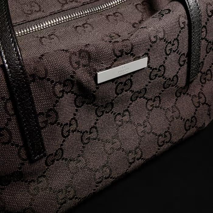 GUCCI Melrose Medium Boston Bag Brown Leather Shoulder Bag