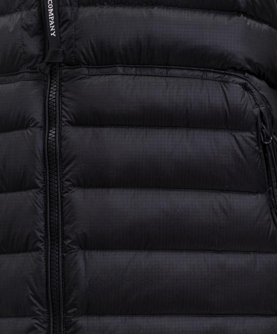 CP Company Black Quilted Vest for Men RCCMVE703M 110416A 999 BLACK DOM