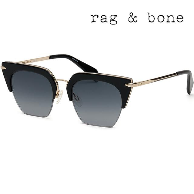 rag & bone Gray Semi-Rim Cat-Eye Sunglasses RNB1007S 2M29O