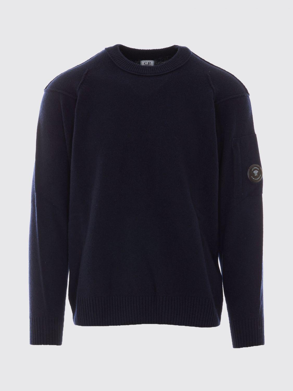 CP Company Wool Blend Round Neck Knit Sweater for Men
