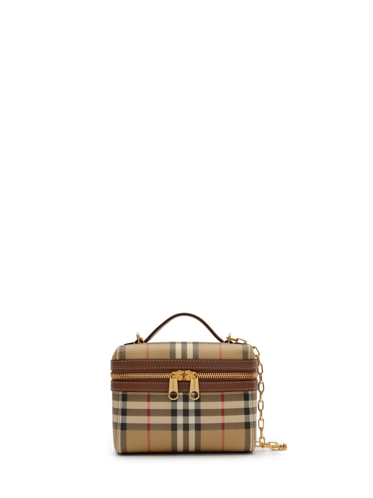 BURBERRY Leather Crossbody Bag Black
