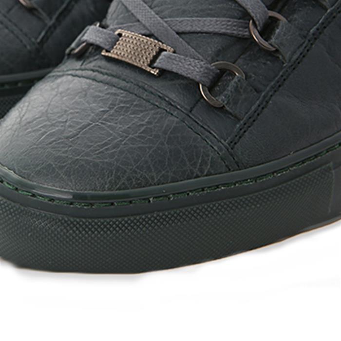 BALENCIAGA All Leather High-Top Sneakers