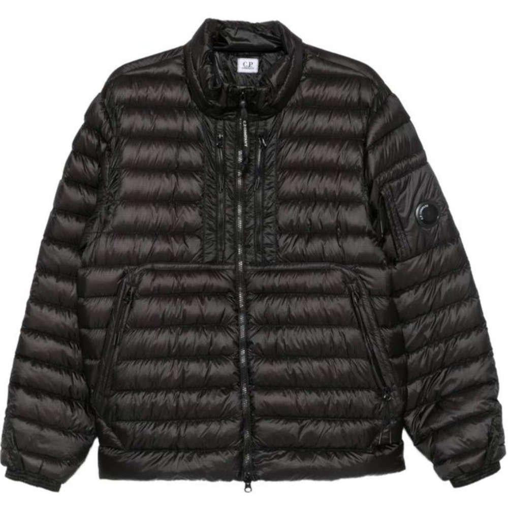 CP Company Lens Badge DD Shell Black Puffer Jacket