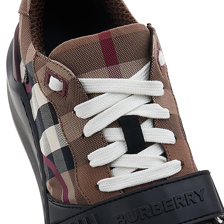 BURBERRY Men’s Check Cotton Low-Top Sneakers 8052971 MF TNR RAMSEY M ST A8894