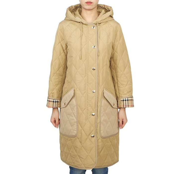 BURBERRY Quilted Down Puffer Coat Women ROXBY 8096352 A7026