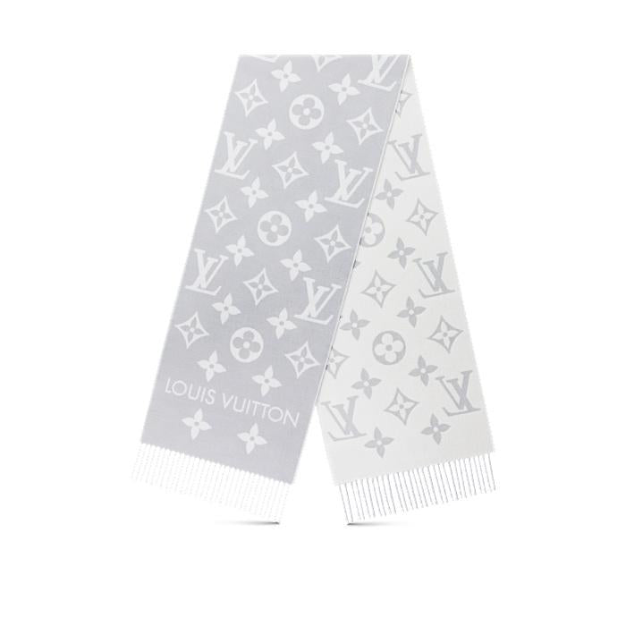 Louis Vuitton Simply Signature Light Gray Scarf M77727