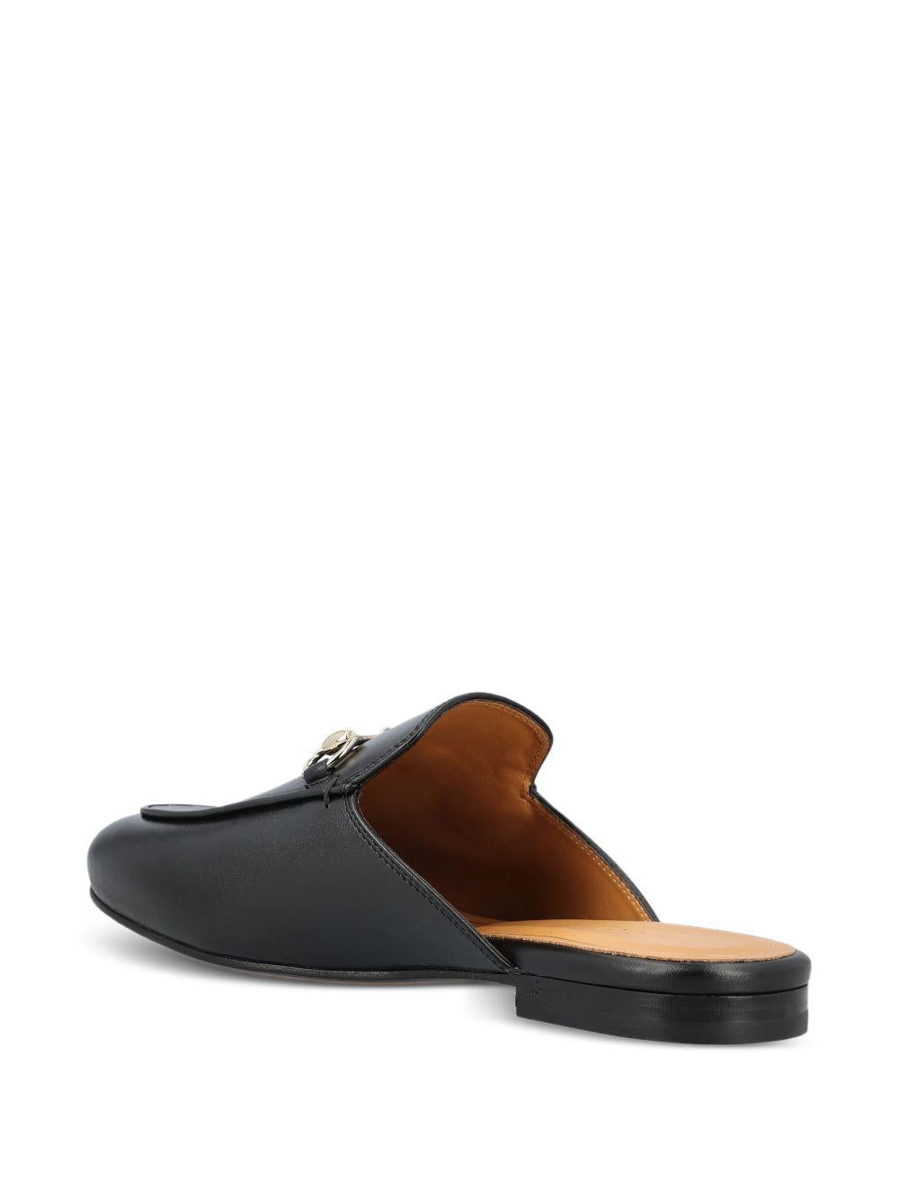 GUCCI Black Leather Sandals