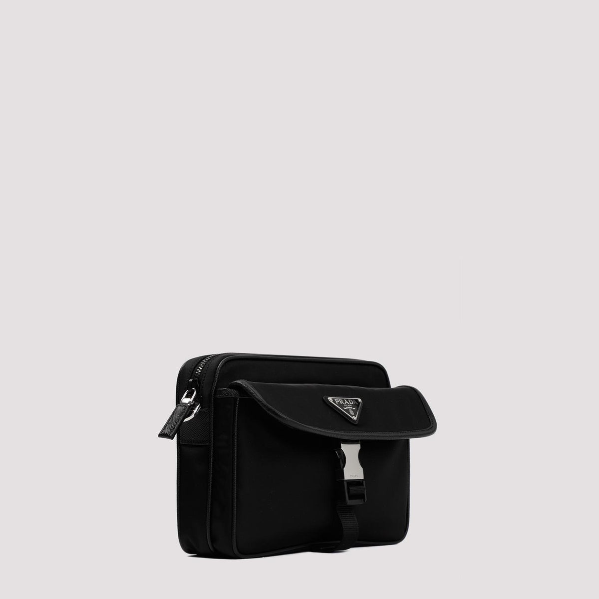 PRADA Black Leather Crossbody Bag