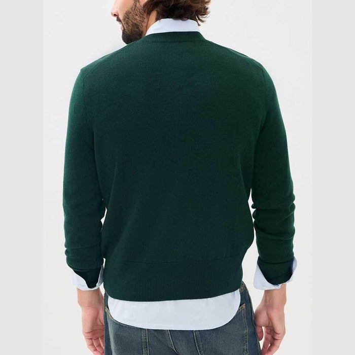 AMI Heart Logo Wool Crewneck Sweater