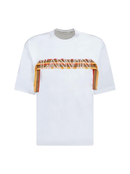 Lanvin Short Sleeve T-Shirt for Men RMTS0026J19801 WHITE DOM