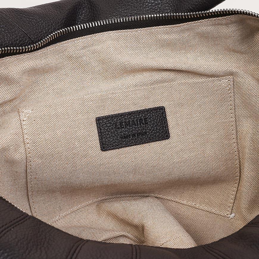 Lemaire Fortune Croissant Shoulder Bag Brown Leather Women