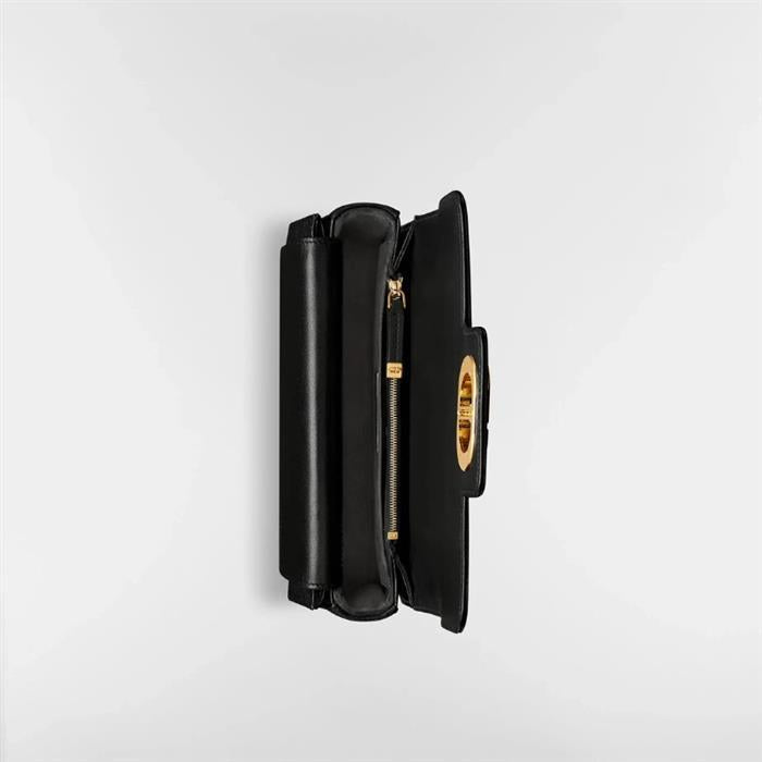 DIOR Jolie Small Top Handle Bag Black Leather Shoulder Bag