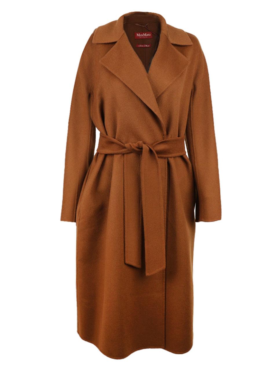Max Mara Studio Kless Wool Tobacco Coat MSTCLES 058