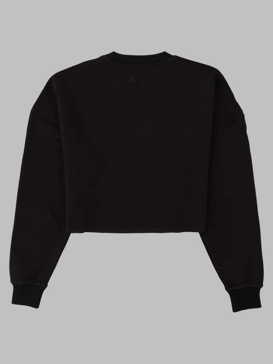 DIESEL Black Cotton Logo Sweatshirt for Women