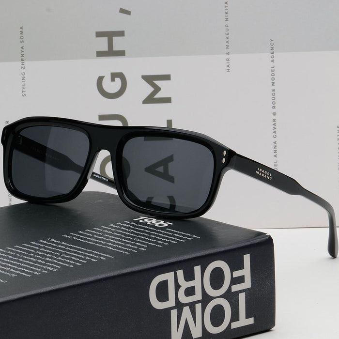 Isabel Marant Black Square Acetate Sunglasses Unisex IM0110S 807IR