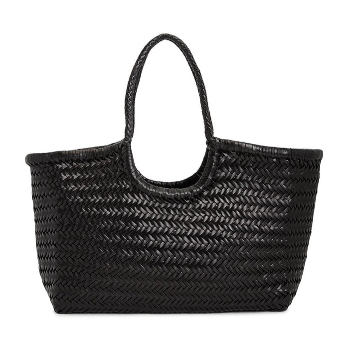 Dragon Diffusion Black Nantucket Large Women’s Woven Basket Shoulder Bag